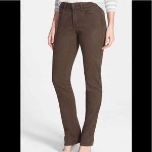 NYDJ Samantha Colored Slim Stretch Jean Caribou